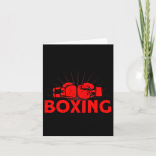Carte Boxe titre d'amour Vintage Boxe