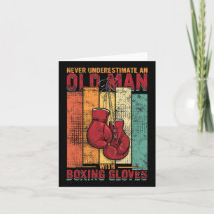 Carte Boxe Vieux Homme - Vintage