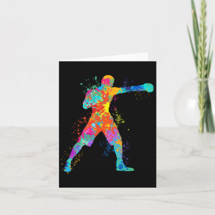 Carte Boxer Art Boxer Coach Cadeau Boxing Sports Lover A