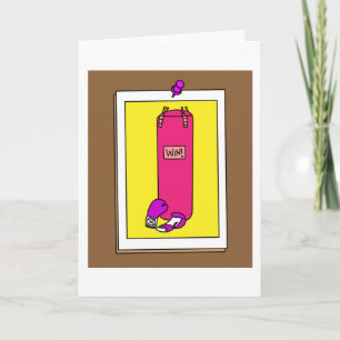 Carte Boxer Femme Boxer Retro Boxing Gants