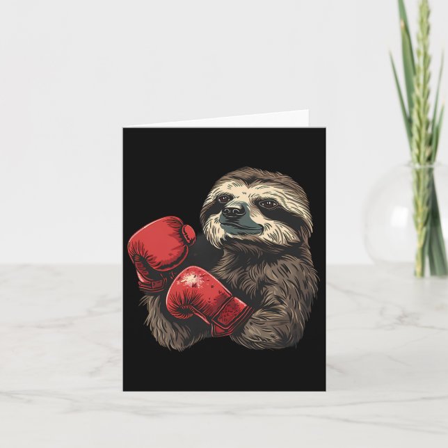 Carte Boxer Gants de boxe de l'amant de la fentes Kickbo (Devant)