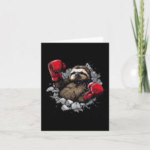 Carte Boxer Gants de boxe de l'amant de la fentes Kickbo