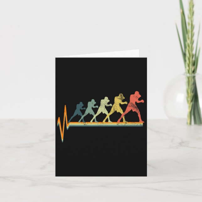 Carte Boxer Heartbeat Boxer Cadeau Love (Devant)