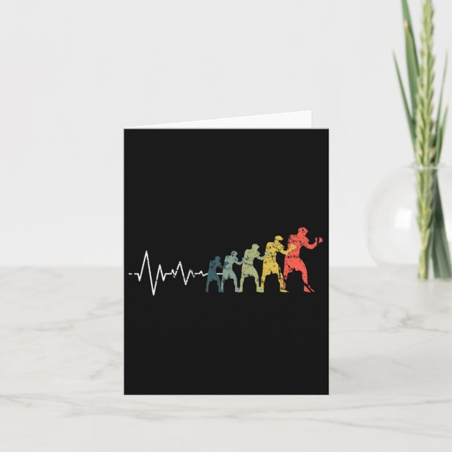 Carte Boxer Heartbeat Boxer Fight Love (Devant)