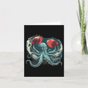 Carte Boxer Octopus Lover Ocean Sea Creator Funny Boxin