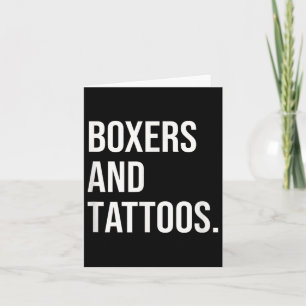 Carte Boxes Et Tatouages Allemand Propriétaire De Boxer 