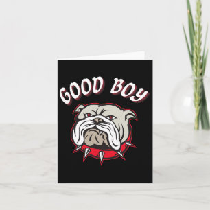 Carte Boy Bulldog Amoureux des chiens