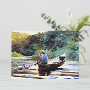 Carte Boy Fishing, oeuvre de Winslow Homer