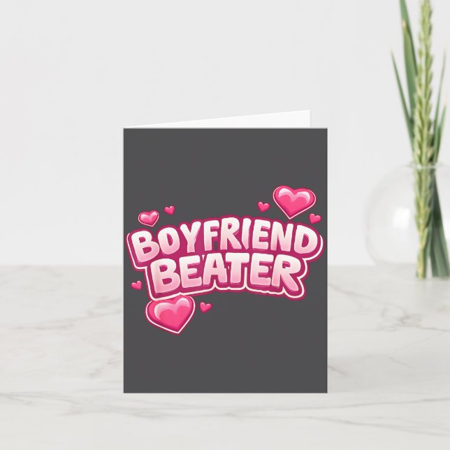 Carte Boyfriend Beater Funny Tee  (Devant)