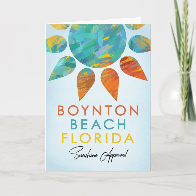Carte Boynton Beach Floride Sunshine Travel (Devant)