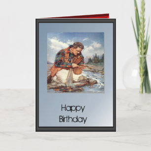 Carte Boys and blokes - Fishing on the river