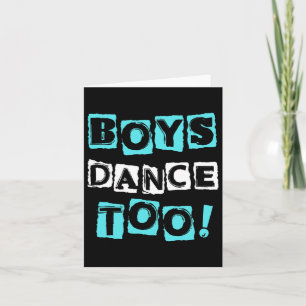 Carte Boys Danse Trop tendance Bloc Police Tap Ballet Da