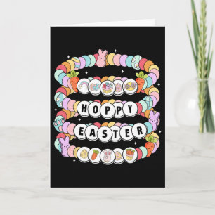 Carte Bracelet d'amitié de Pâques Lapin de Pâques Œufs F