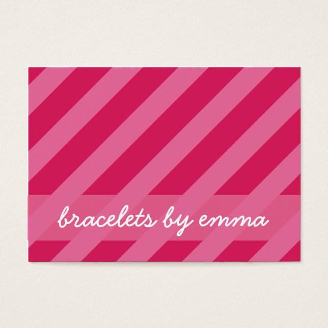 Carte Bracelet "Pink Stripe" (Devant)