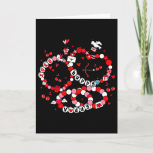 Carte Bracelets d'amitié de Saint-Valentin Happy Xoxo