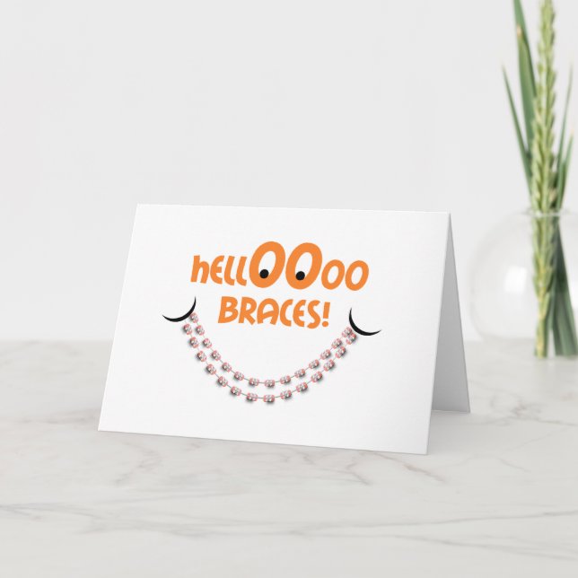 Carte Braces Félicitations - Hello Braces Smile Tanger (Devant)