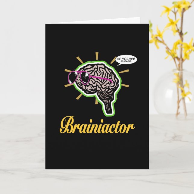 Carte Brainiactor Black BG Vertical (Fleur jaune)