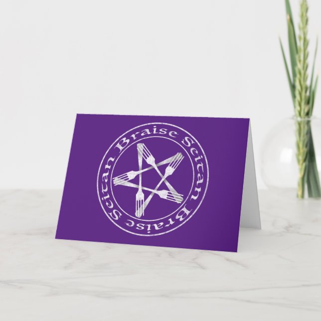 Carte Braise Seitan Vegan Pentagram (light version) (Devant)