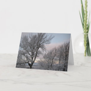 Carte Branches couvertes de neige