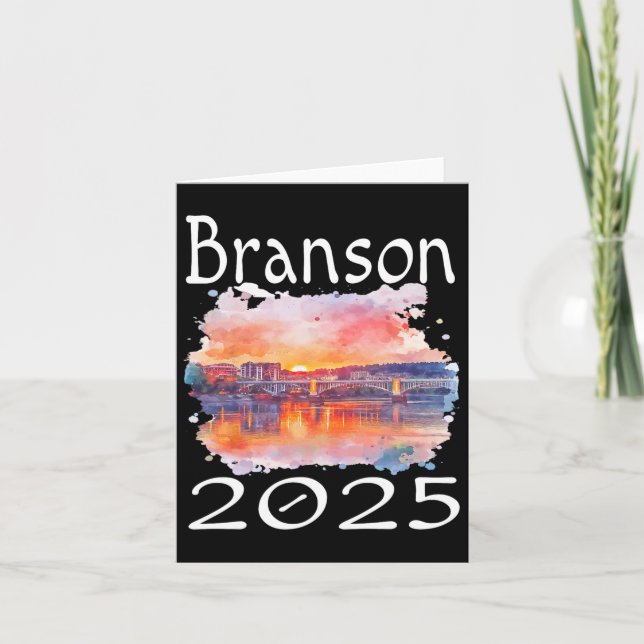 Carte Branson 2025 Groupe de vacances familial assorti G (Devant)
