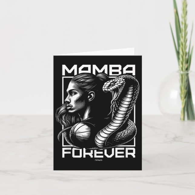 Carte Brave Et Sans Peur Motivation Fille Mamba  (Devant)