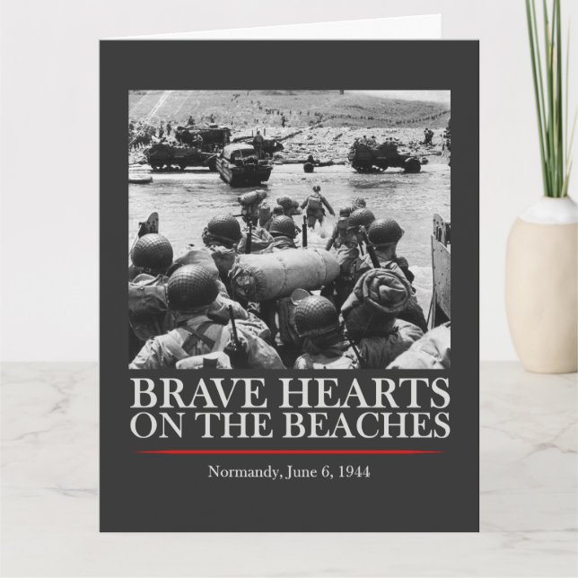 Carte Brave Hearts On The Beaches - WW2 D-day (Devant)