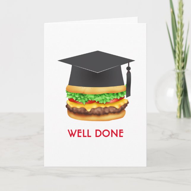 Carte Bravo Burger Félicitations Diplômé (Devant)