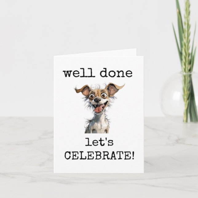 Carte Bravo, Fêtons, Félicitations Card (Devant)