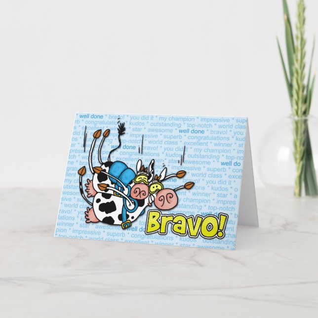 Carte bravo - tandem skydive (Devant)