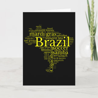 Carte Brazil Map Brazilian Soccer Copacana Brasil Men Wo