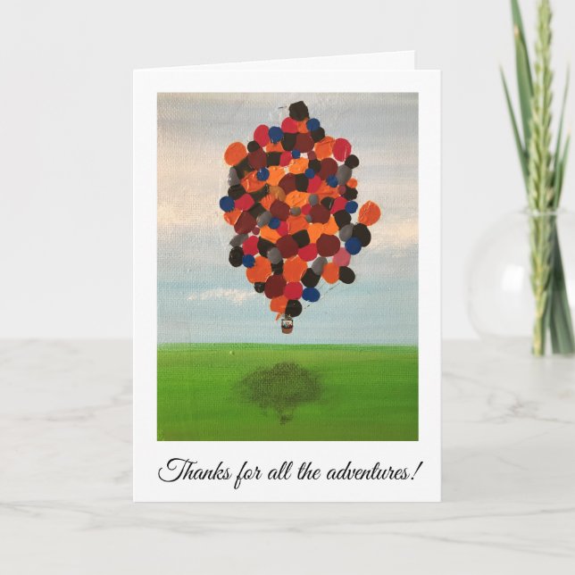 Carte Break-up Card - Merci pour les aventures! (Devant)