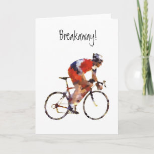 Carte Breakaway Biker greeting card