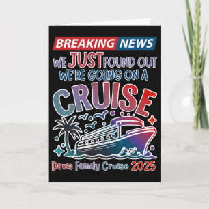 Carte Breaking News Nous Allons En Croisière Surprise Cr
