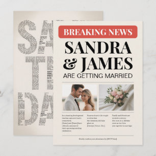 Carte "Breaking News" pour annoncer la date de vot