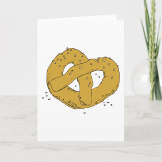 Carte bretzel chaud salé