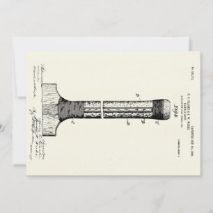 CARTE BREVET DE MACHINE À COUCHER - CIRCA 1906