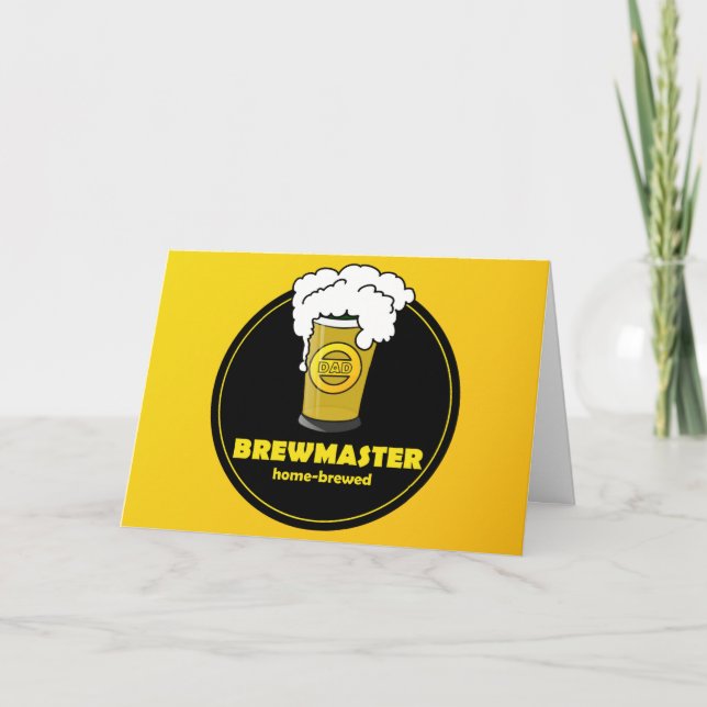 Carte Brewmaster Fête des Pères (Devant)