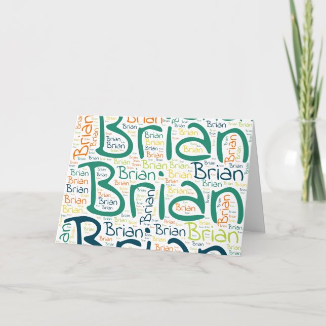 Carte Brian (Devant)