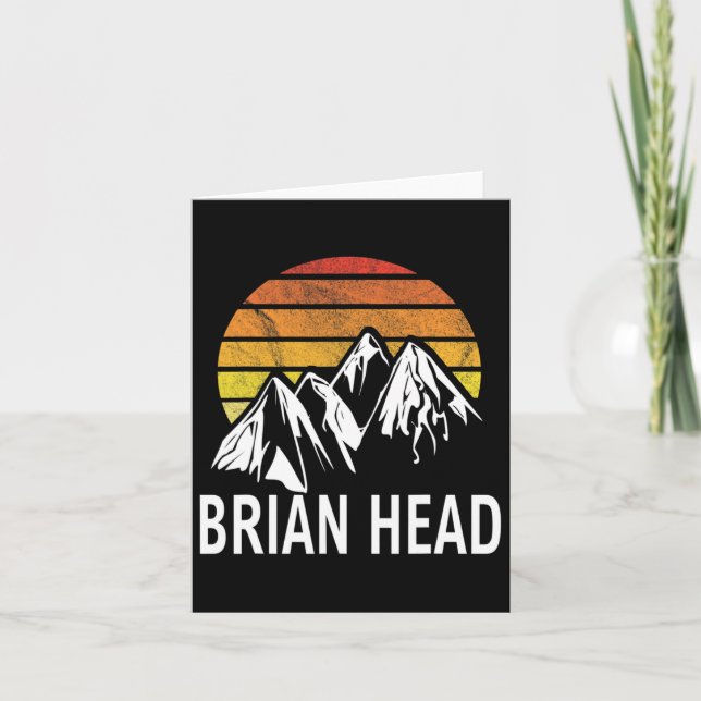 Carte Brian Head Iron Comté Utah Usa Station de ski Snow (Devant)