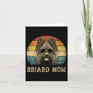 Carte Briard Ancien Mère Amateurs de Chiens Fête des Mèr