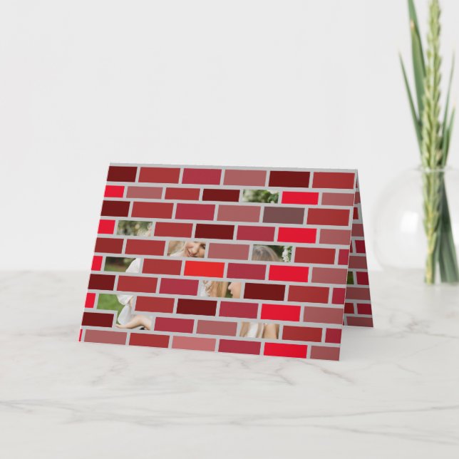 Carte Brick Photo Noël (Devant)