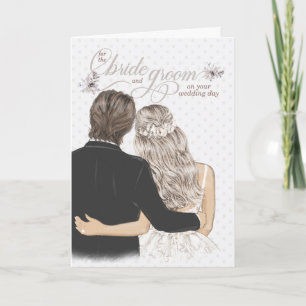 Carte Bride and Groom Taupe Wedding Congratulations