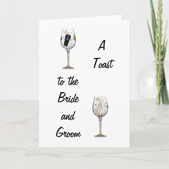 CARTE BRIDE ET TOAST GROOM (Devant)