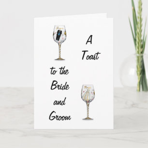 CARTE BRIDE ET TOAST GROOM