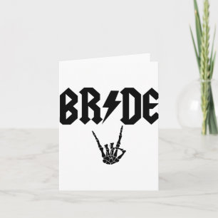 Carte Bride Rock N Rouleau Skeleton Main Halloween Bache