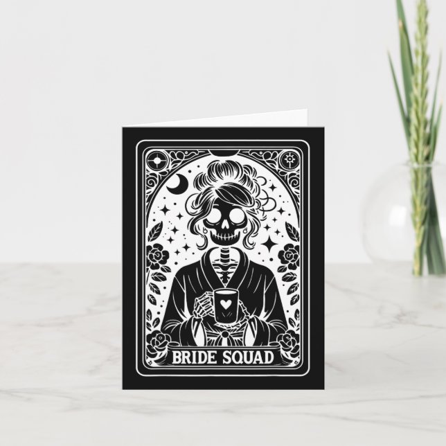 Carte Bride Squad Tarot Card Bride Coven Bachelor gothiq (Devant)