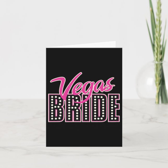 Carte Bridesmaiers Team Bride Groom Bride Vegas Bride Te (Devant)