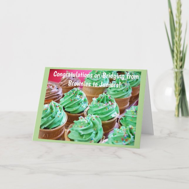 Carte Bridging fille scout (Devant)