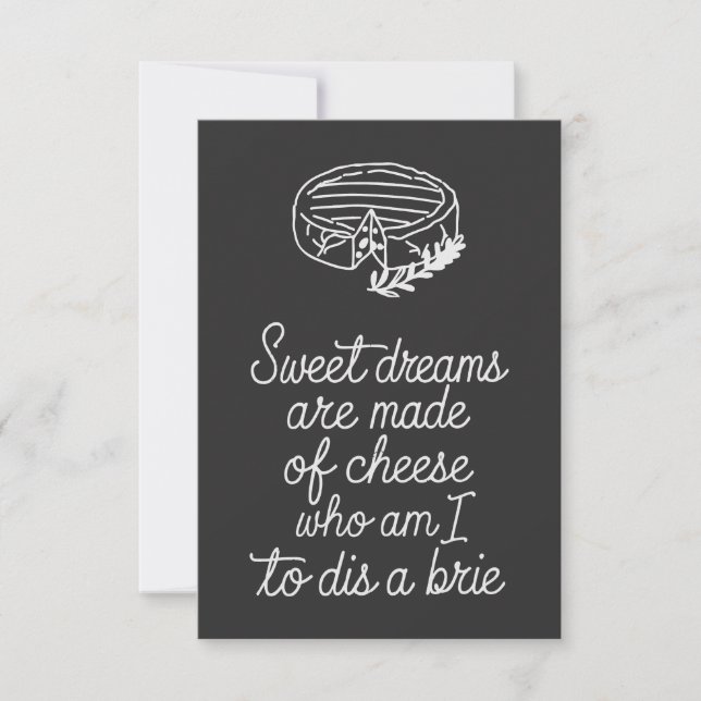 Carte Brie Cheese Lover (Devant)