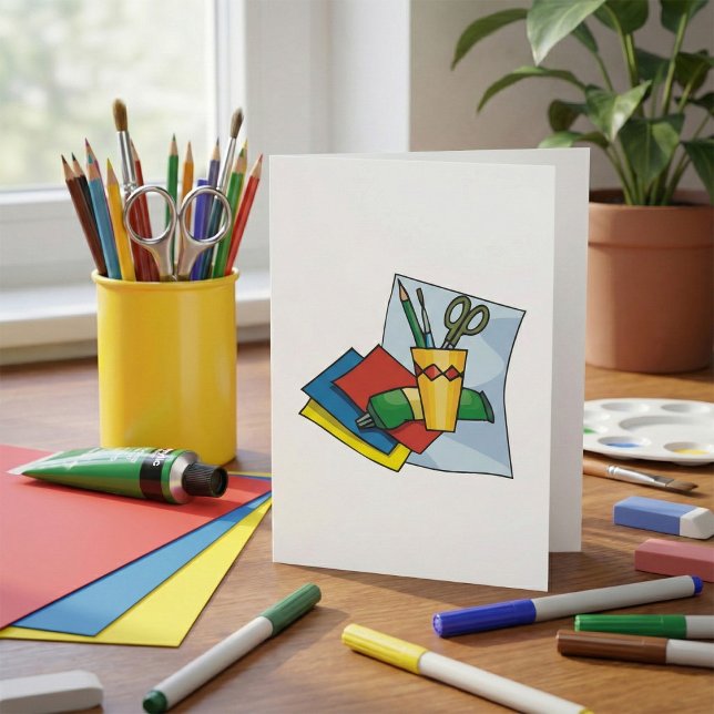 Carte Bright Craft Supplies Colorful Art Tools (Créateur téléchargé)